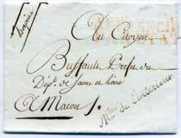 Franchise Minsitre De L'Intérieur + Mention Manuscrite "Hospices" / Cachet Oval Du Ministère Au Verso - 1801-1848: Precursors XIX