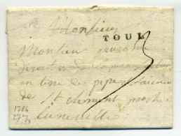 TOUL  Lenain N°3 / Dept 52 De La Meurthe / 1786 - 1701-1800: Précurseurs XVIII