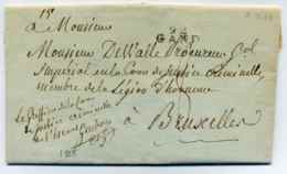 Dept Conquis : 92 GAND + Contreseing "Greffier De La Cours De Justice Criminelle De L'Escaut Guidon" / 8 Oct 1808 - 1801-1848: Précurseurs XIX
