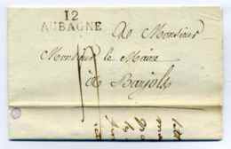 Maire De La Ville D'AUBAGNE / Dept 12 Des Bouches Du Rhône / 1819 - 1801-1848: Précurseurs XIX
