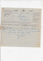 3  X Telegram - Télégramme Vanuit Lanklaar - Stokkem - Bree - Diepenbeek - Oreye - Priesterwijding - Telegramas