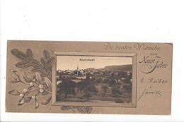 25118 - Bischofszell Die Besten Wünsche Zum Neuen Jahre Circulée 1910 (mini Carte 15 X 6 Cm) - Bischofszell