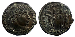 Constantin I - AE Follis Réduit - GLORIA EXERCITVS - Arles (6429) - La Tétrarchie (284 à 307)