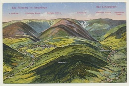 AK  Panorama Map Bad Flinsberg Isergebirge Bad Schwarzbach - Maps