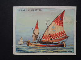 Chromo Petit Format 6,2 X 8 Cm. Tabac WILL's  Cigarettes.  Venetian Fishing Boat. - Wills