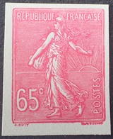 R1934/261 - TYPE SEMEUSE SUR FOND LIGNE - ESSAI DU 65c - ROSE FONCE - TB QUALITE (*) CdF - Autres & Non Classés