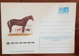 RUSSIE (ex URSS) Chevaux, Cheval, Horse, Caballo, Hippisme, Equitation.Entier Postal éneuf émis En  1977 - Paardensport