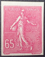 R1934/264 - TYPE SEMEUSE SUR FOND LIGNE - ESSAI DU 65c - LILAS ROSE - TB QUALITE (*) - Autres & Non Classés