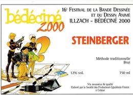 Etiquette Vin MEYNET Félix Festival BD Illzach 2000 (Fanfoué, Tatiana K. - Art De La Table