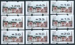 MACAU 2015 ATM LABELS STREETS AND ALLEYS NAGLER MACHINE W/BLACK INK PRINT - Distributors