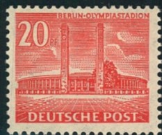 Mi.-Nr. 113, 20 Pfg. Bauten-Ergänzungswert Postfrisch - Unused Stamps