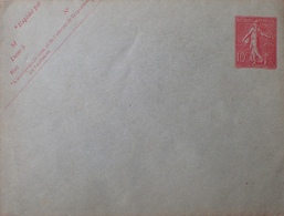 R1934/277 - 1904 - ENTIER POSTAL Sur ✉️ - TYPE SEMEUSE SUR FOND LIGNEE - N°129-E3 (610) - Bigewerkte Envelop  (voor 1995)