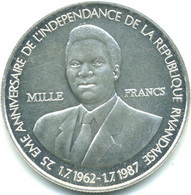 1000 Francs Rwandais De 1989 - Rwanda