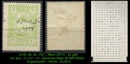 EARLY OTTOMAN SPECIALIZED FOR SPECIALIST, SEE...Mi. Nr. 751 - Mayo 107 A In Ungebraucht - Unused Stamps