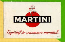 BUVARD & Blotting Paper : MARTINI  L'Aperitf De Renomée Mondiale - Liqueur & Bière