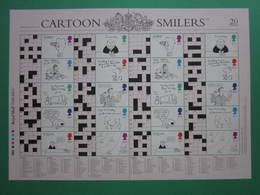 2003 ROYAL MAIL CROSSWORD CARTOONS GENERIC SMILERS SHEET. #SS0016 - Timbres Personnalisés