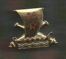 Insigne Drago Paris G 1100 , 34 E Régiment D'ARTILLERIE , 2 Scans , Frais Fr 2.55 E - Esercito