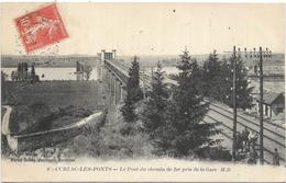 33 - CUBZAC LES PONTS - Le Pont Du Chemin De Fer,pris De La Gare - Cubzac-les-Ponts