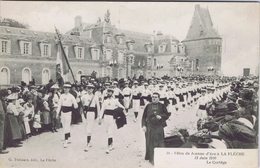 Delcampe - 72 - La Flèche (Sarthe) - Fêtes De Jeanne D'arc - 12 Juin 1910 - Le Cortège - La Fleche