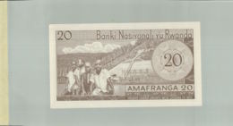 Billet De Banque Nationale Du   Rwanda , 20 Francs 1976   DEC 2019 Gerar - Rwanda