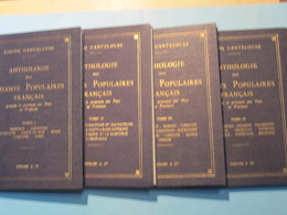 1951 4 Tomes Anthologie Des Chants Populaires Français Provinces Françaises Etat Neuf - Sin Clasificación