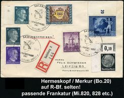 GRIECHISCHE & RÖMISCHE MYTHOLOGIE : SALZBURG/ TAG DER BRIEFMARKE/ GDS 1943 (10.1.) SSt = Merkur-Kopf 3x Auf 6 + 24 Pf. T - Mythologie