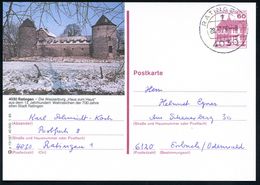 BURGEN / SCHLÖSSER / FESTUNGEN : 4030 RATINGEN 1/ G 1985 (28.7.) 1K Auf Ortsgl. BiP 60 Pf. Burgen: 4030 Ratingen - Die W - Castles