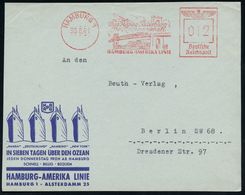 BRÜCKEN : HAMBURG 1/ Das Hapag Reisebüro../ HAMBURG-AMERIKA-LINIE 1941 (30.8.) AFS = Brooklyn-Bridge, New York (mit Deut - Brücken