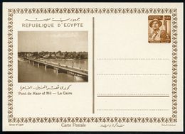 BRÜCKEN : ÄGYPTEN 1954 6 M. BiP Soldat, Braun: Pont De Kasr El Nil - Le Caire = Nil-Auto-Brücke (Kairo) Ungebr. , Selten - Brücken