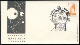 ASTRONOMIE / OBSERVATORIEN / PLANETARIEN : JUGOSLAWIEN 1965 (15.5.) SSt Ohne Text: Planetarium Klar A. SU: Sonnenfinster - Astronomie