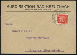 ATOM / KERNENERGIE / RÖNTGEN / RADIOAKTIVITÄT : Bad Kreuznach 1925 (3.7.) Seltener HWSt: KREUZNACH/SOLBAD/heilt/u.verjün - Atomo