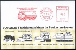 MERCEDES-BENZ  / DAIMLER BENZ : B.R.D. 1984 AFS: VORFÜHRSTEMPEL/POSTALIA/F/ Die Neuen 6,5 Bis 11-Tonner/ Von Mercedes-Be - Voitures