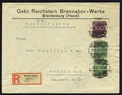 AUTOMOBIL-HERSTELLER DEUTSCHLAND : BRANDENBURG/ *(HAVEL) 1/ B 1923 (29.5.) 1K-Gitter Auf Firmenbrief: Gebr. Reichstein B - Coches