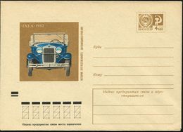 AUTOMOBIL-HERSTELLER AUSLAND : UdSSR 1973 4 Kop. U Staatswappen , Braun: GAS "A" Von 1932 (Kabrio) Ungebr. - Cars