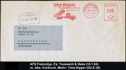 LASTKRAFTWAGEN / LKW : (22a) #bzw.# 4 DÜSSELDORF 5/ Teha-Kipper/ Toussaint U.Hess.. 1963/69 2 Verschiedene AFS, 1x Alte, - Camion