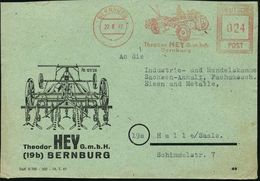 TRAKTOR / RAUPENSCHLEPPER : BERNBURG/ Theodor HEY GmbH 1947 (22.6.) Seltener AFS-Typ "Hochrechteck" (Spezial-Traktor) Au - Auto's
