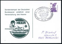 GEPANZERTE KRAFTFAHRZEUGE / PANZER : 3000 HANNOVER 1/ 21 Jahre Feld-/ Artilleriebataillon 1977 (5.6.) SSt = US-Selbstfah - Altri (Terra)