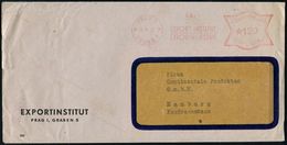CSR-BESETZUNG 1939 : BÖHMEN & MÄHREN 1942 (25.9.) AFS Francotyp Zweisprachig: PRAG 1/ PRAHA 1/EXPORT INSTITUT.. , Inl.-V - Other & Unclassified