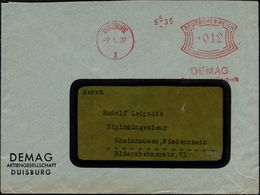 RÜSTUNGSINDUSTRIE  / MUNITION : DUISBURG/ 1/ DEMAG/ AG 1936 (10.12.) AFS Auf Firmen-Bf. (Dü.E-1Ah) - Altri & Non Classificati