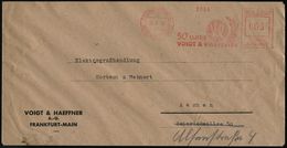 RÜSTUNGSINDUSTRIE  / MUNITION : FRANKFURT (MAIN)/ 12/ SDDH/ 50 JAHRE/ VOIGT & HAEFFNER 1942 (26.1.) Seltener Jubil.-AFS  - Autres & Non Classés