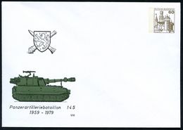 GEPANZERTE KRAFTFAHRZEUGE / PANZER : B.R.D. 1979 PU 60 Pf. Burgen, Braun: Panzerarttilleriebataillon 145.. = US-Panzerha - Other (Earth)