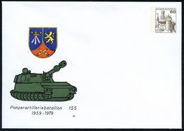 GEPANZERTE KRAFTFAHRZEUGE / PANZER : B.R.D. 1979 PU 60 Pf. Burgen, Braun: Panzerartilleriebataillon 155.. = US-Panzerhau - Other (Earth)