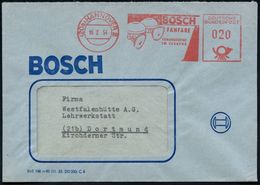 AUTOZUBEHÖR / KRAFTFAHRZEUGZUBEHÖR : (20a9 HANNOVER/ BOSCH/ FANFARE/ TONANGEBEND/ IM VERKEHR 1954 (16.2.) AFS = Doppel-F - Cars