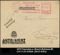 AUTOZUBEHÖR / KRAFTFAHRZEUGZUBEHÖR : LEIPZIG/ C1/ ..Reparatur Sämtl./ Einspritz-Pumpen/ Auto-Licht Walter Roskoden.. 193 - Automobili