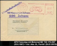 MOTORRAD & ZUBEHÖR : 936 ZSCHOPAU/ Motorräder Aus Zschopau/ Modern U. Zuverlässig 1967 (29.6.) AFS = Motorrad, Typ "MZ"  - Motorräder