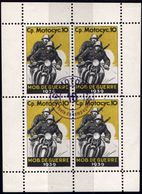 MOTORRAD & ZUBEHÖR : SCHWEIZ 1939 Soldatenmarke "Cp. Motocyc. 10": = Motorrad-Schützen, Kleinbogen (4 Gez.Marken) Zentr. - Motorfietsen