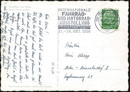 AUTO-, MOTORRAD-AUSSTELLUNGEN : (16) FRANKFURT (MAIN) 2/ Mb/ INTERNAT./ FAHRRAD-/ U.MOTORRAD-/ AUSSTELLUNG.. 1956 (15.10 - Voitures