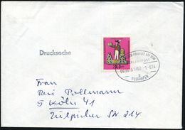 KRAFTKURSPOST : OSTERBURKEN-FRANKFURT AM MAIN/ ÜBERLANDPOST/ 0696-01-02/ A/ FLUGHAFEN 1974 (1.8.) Oval-Steg Klar Auf Inl - Autos