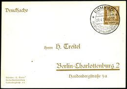 KRAFTPOST-EIGENWERBUNG : RÖMHILD/ Benutze/ Die/ Kraftpost/ Hildburghausen-Römhild 1929 (29.4.) HWSt Auf PP 3 Pf. Adler,  - Voitures