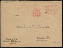 SPEDITION & FRACHT : HAMBURG/ 1/ Spediteur-Verein/ Herrmann & Theilnehmer 1931 (18.3.) AFS 020 Pf. Sondertarif In Die CS - Cars